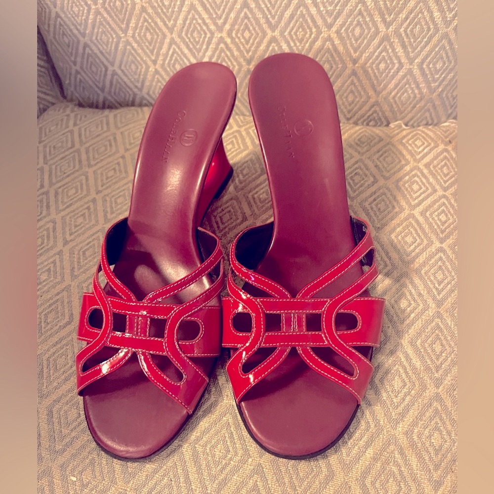 Cole Haan pink wedges womens size 10